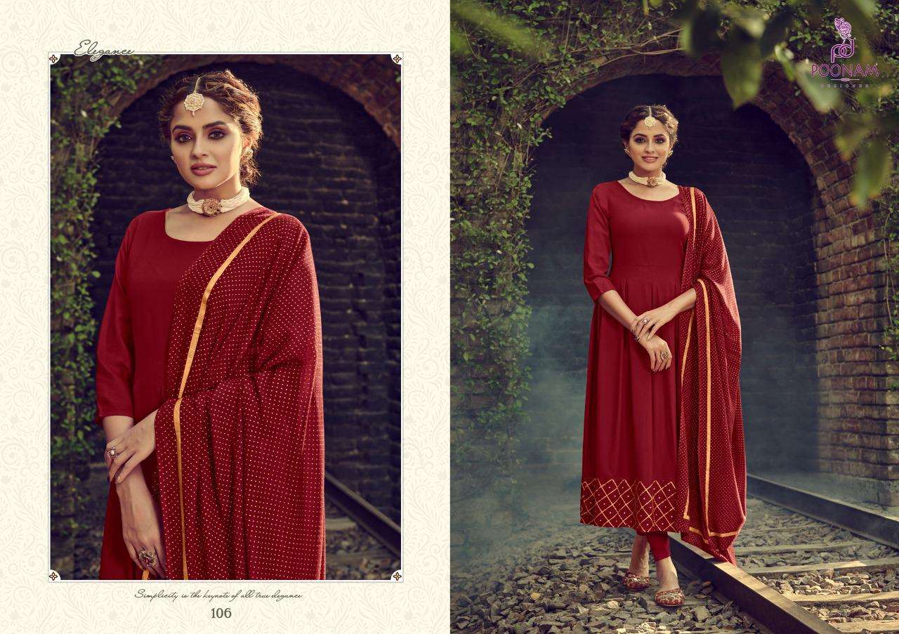 Poonam Presents  Kiara  Long Kurti With Dupatta Collection