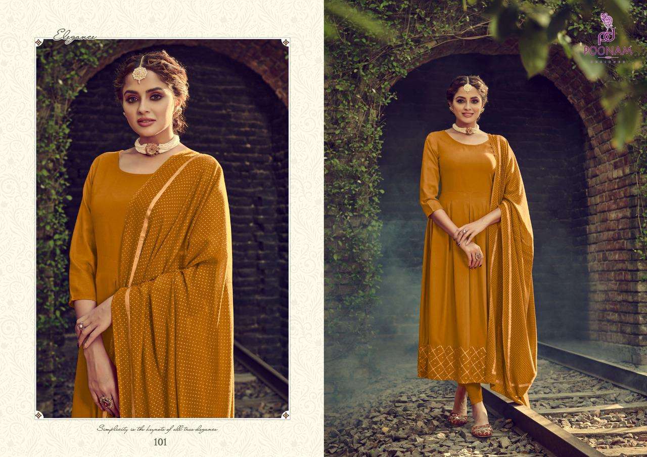Poonam Presents  Kiara  Long Kurti With Dupatta Collection