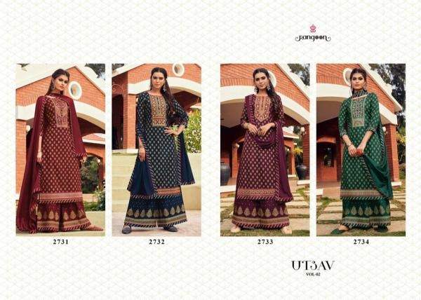 Rangoon Presents  Utsav Vol  2 Designer Dress Material Collection