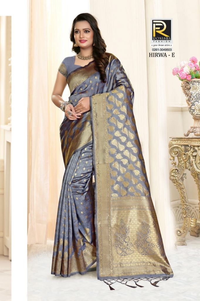 Ranjna Presents Hirwa Festive Wear Sarees Collection