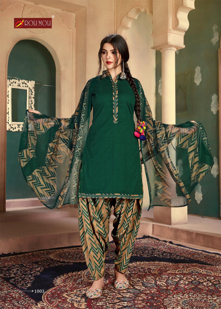 Roli Moli  Presents Patiyala House Dress Materials Collection