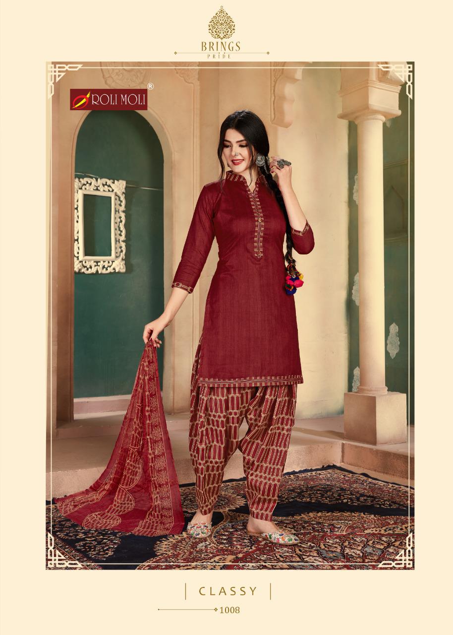 Roli Moli  Presents Patiyala House Dress Materials Collection