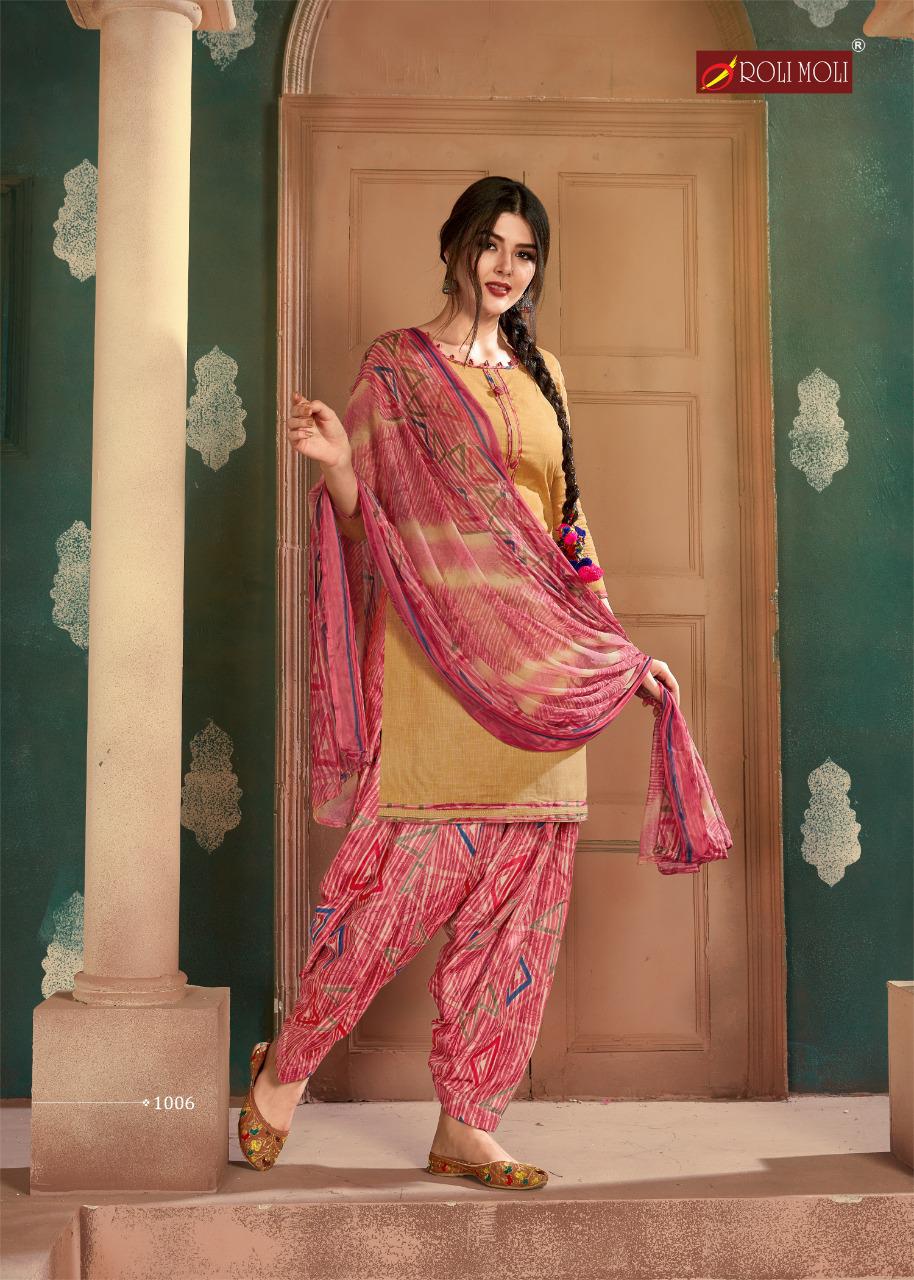 Roli Moli  Presents Patiyala House Dress Materials Collection