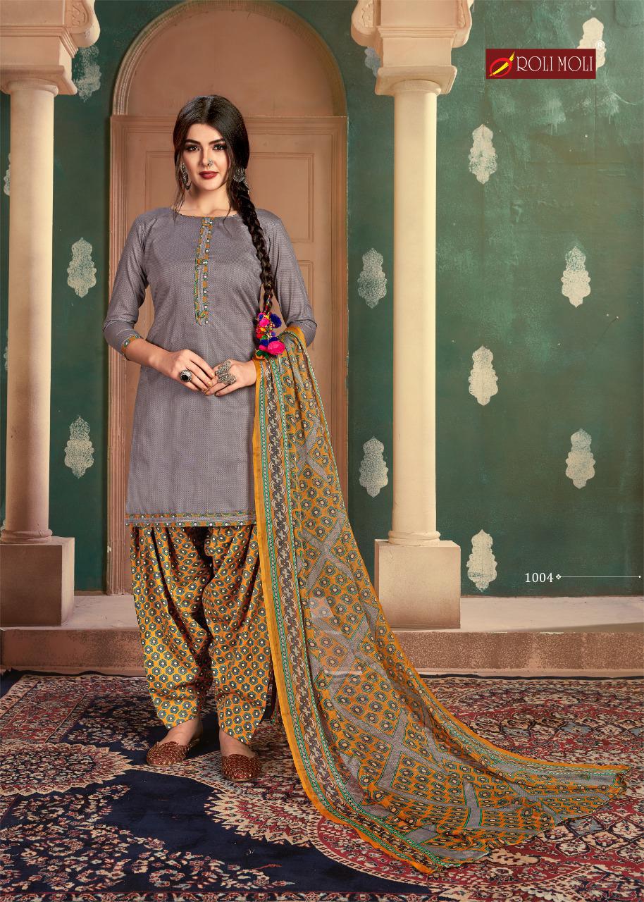 Roli Moli  Presents Patiyala House Dress Materials Collection