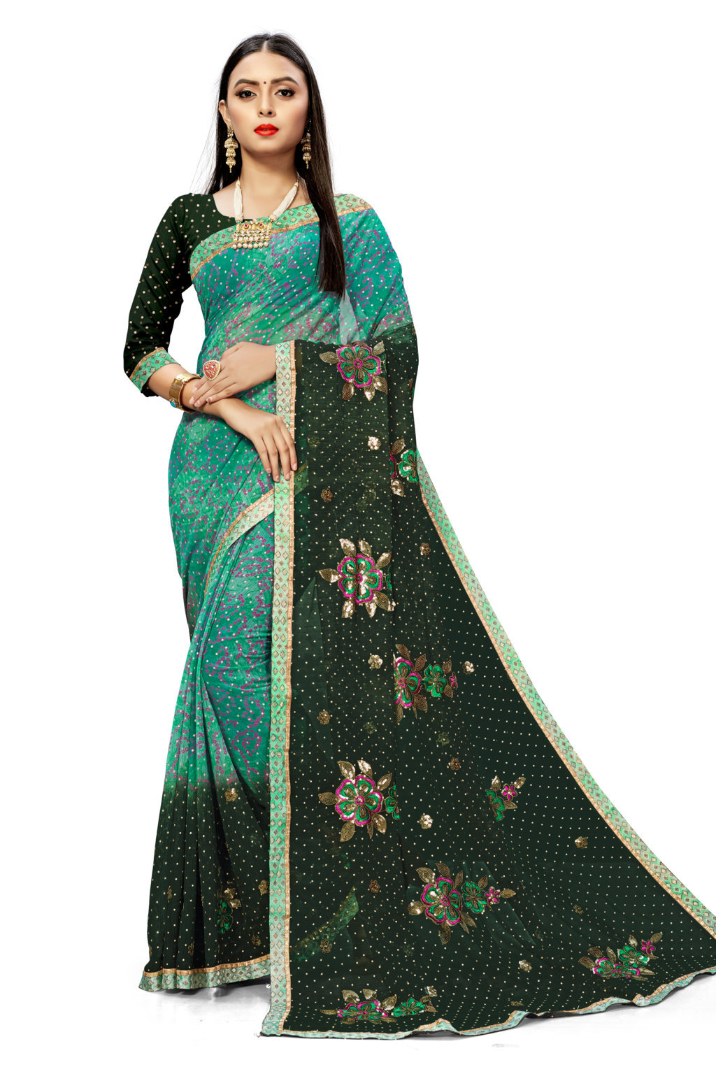 Sangam Presents Daisy Georgette Designer Sarees