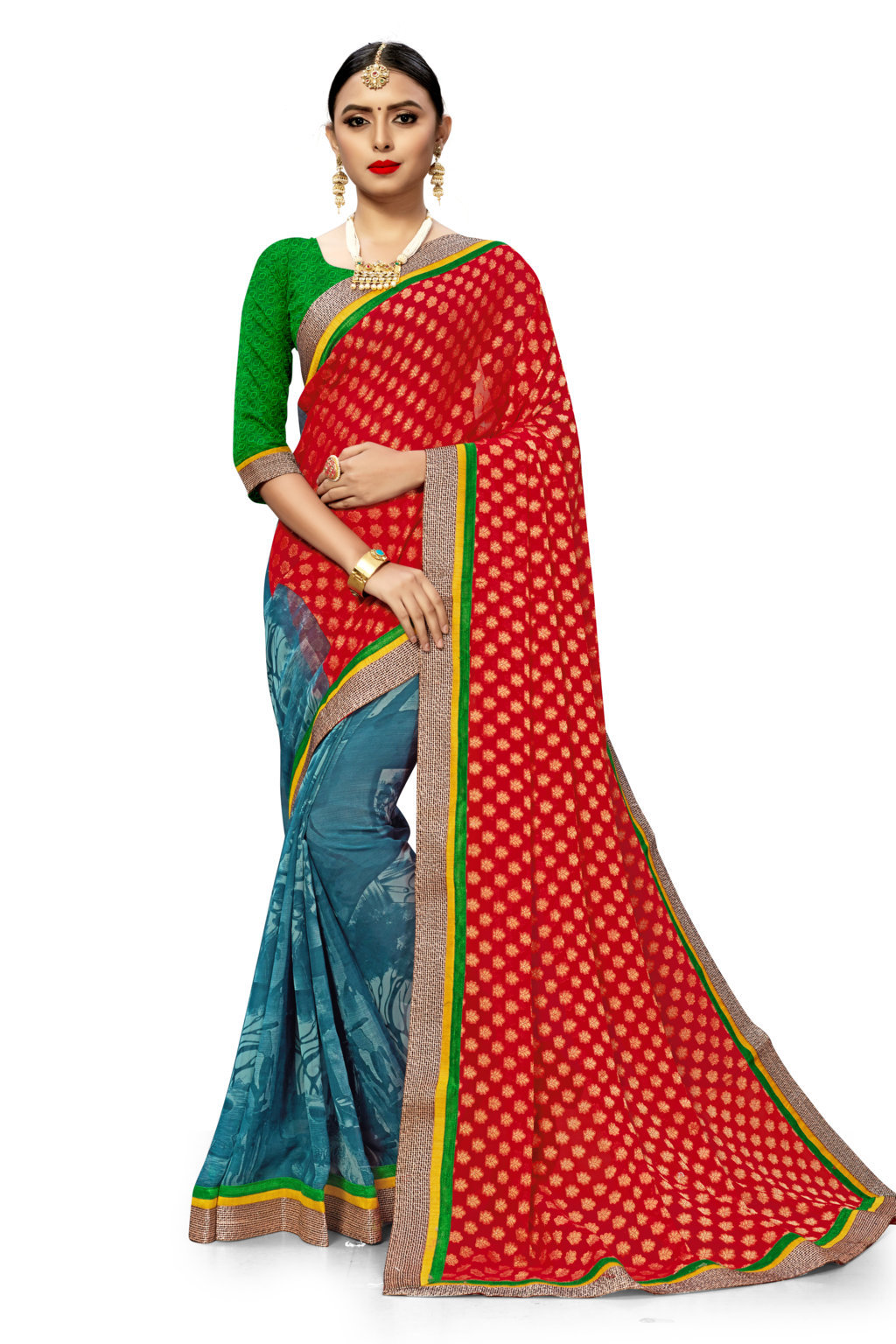 Sangam Presents Daisy Georgette Designer Sarees