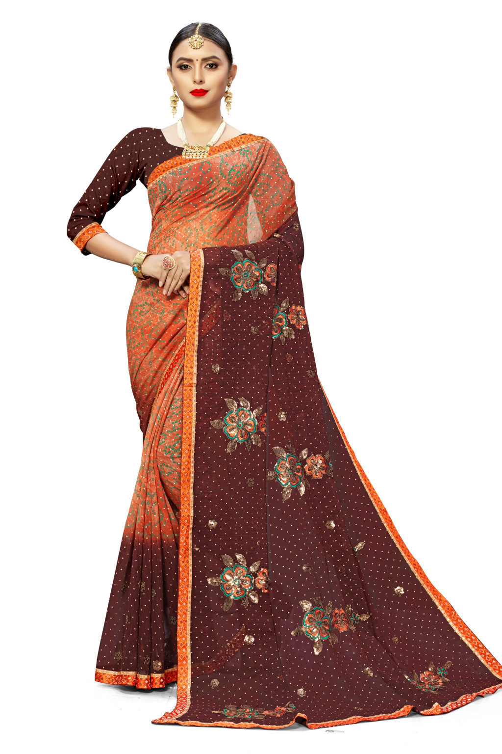Sangam Presents Daisy Georgette Designer Sarees