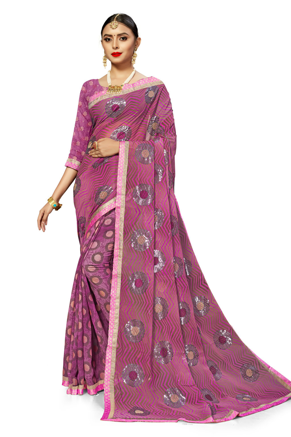 Sangam Presents Daisy Georgette Designer Sarees