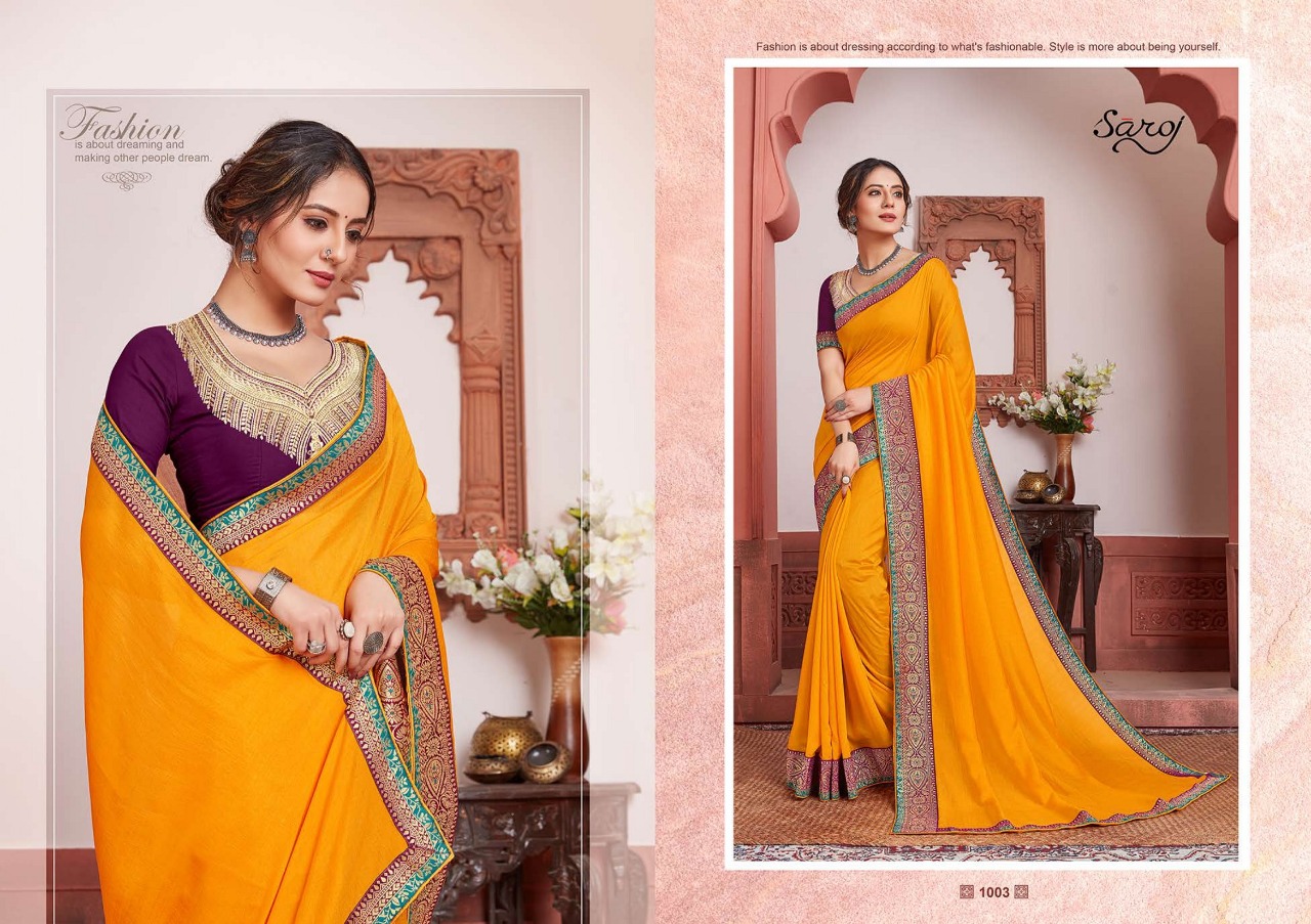 Saroj Presents Binita Festive Wear Sarees Collection