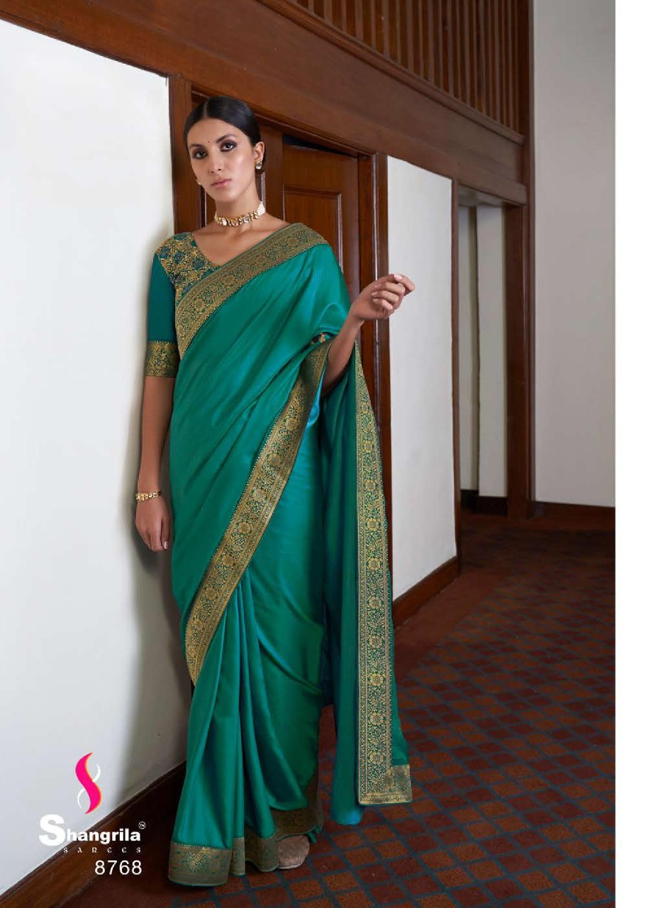 Shangrila Presents  Zarna Silk Festive Wear Sarees Collection