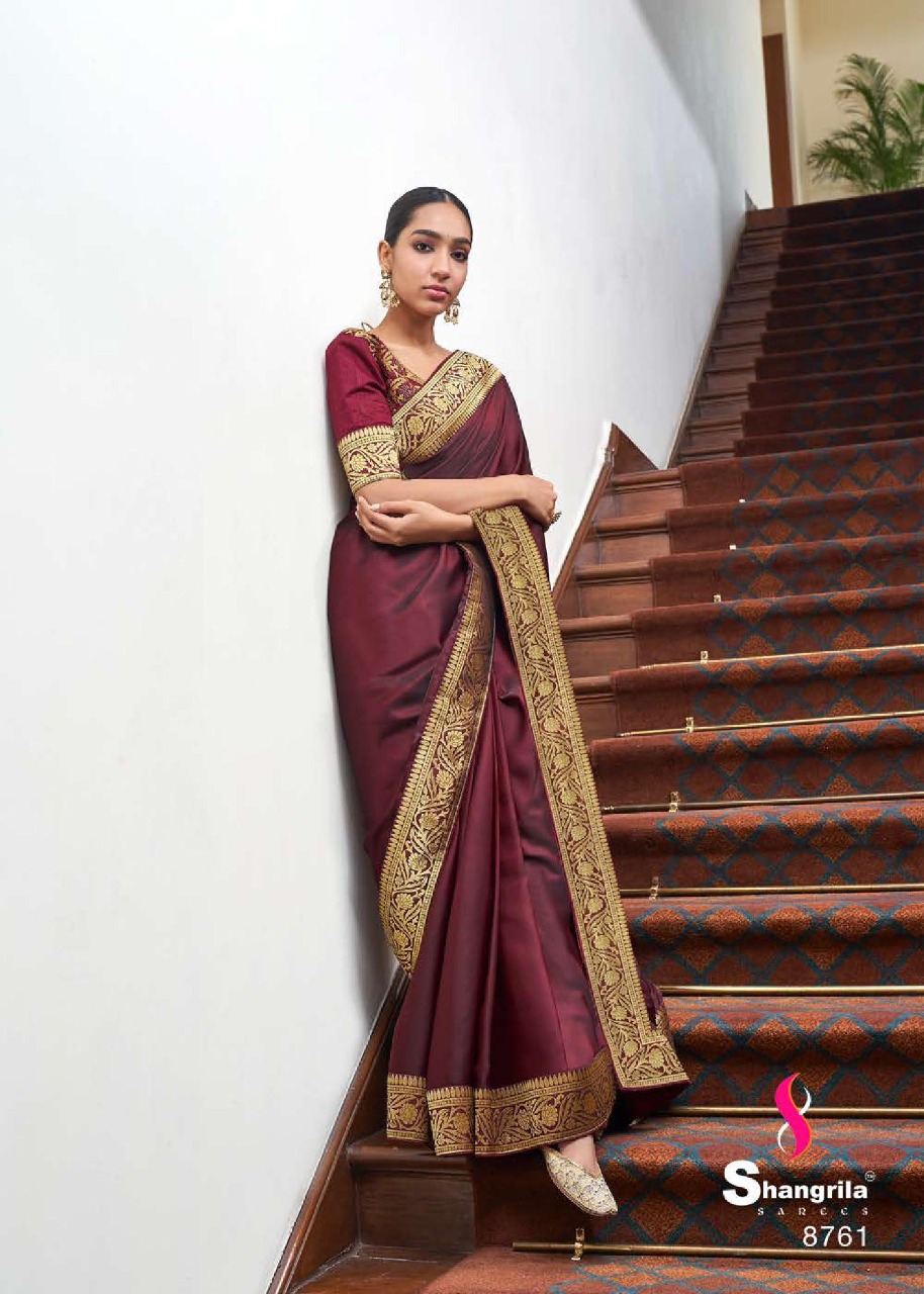Shangrila Presents  Zarna Silk Festive Wear Sarees Collection