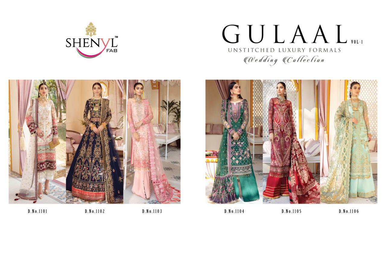 Shenyl Presents Gulaal Vol 1 Pakistani Suits Collection