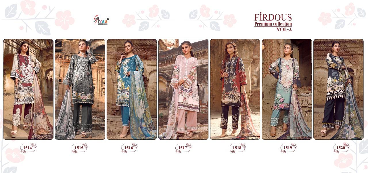 Shree  Presents Firdous Premium Collection  Vol 2 Pakistani Salwar Suits