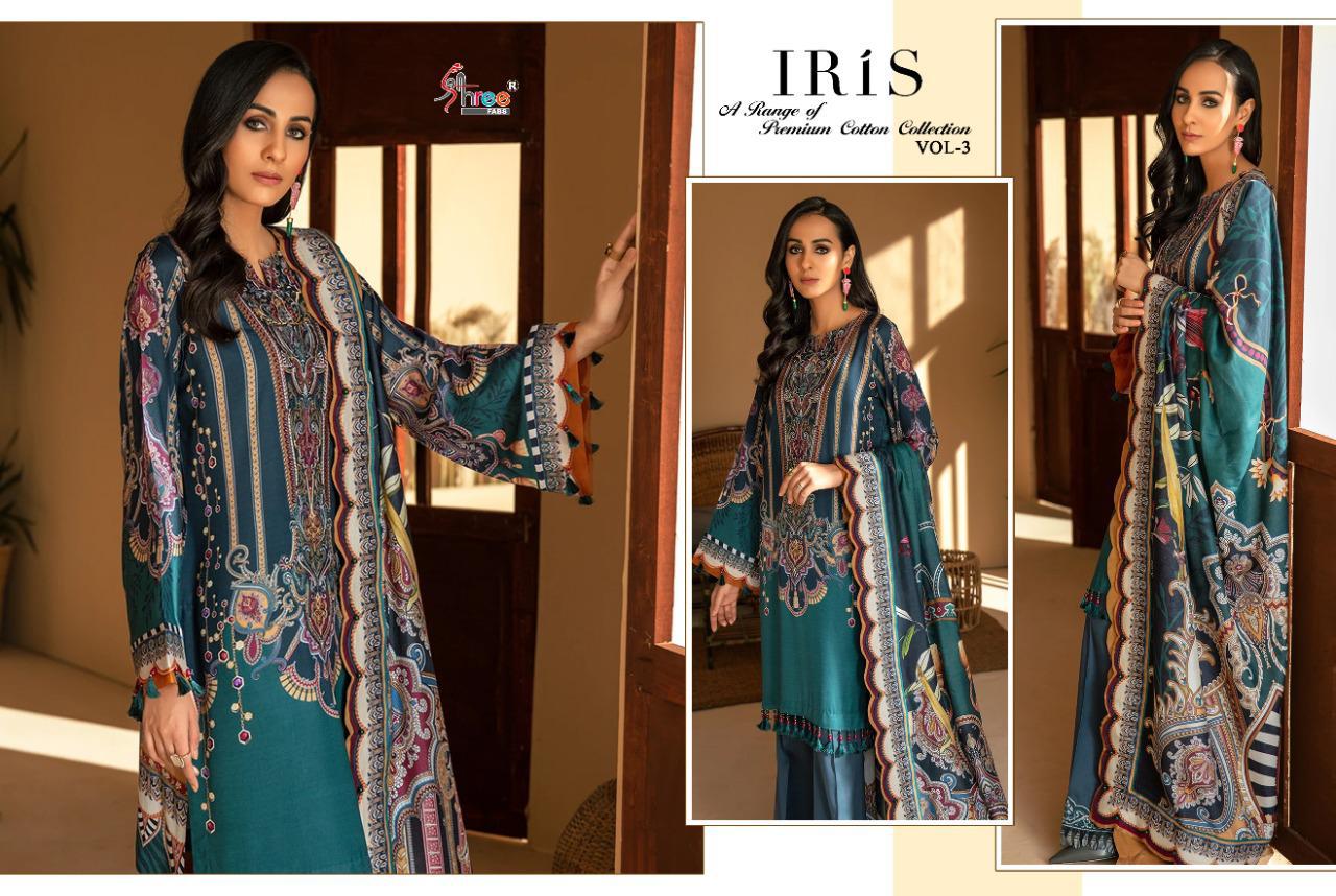 Shree  Presents Iris Vol  3  Pakistani Salwar Suits