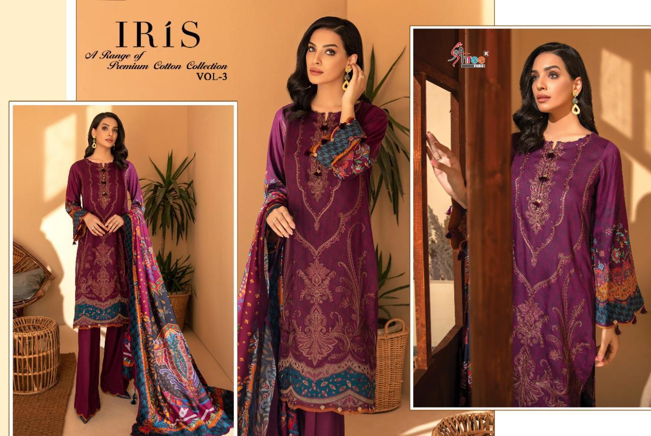 Shree  Presents Iris Vol  3  Pakistani Salwar Suits
