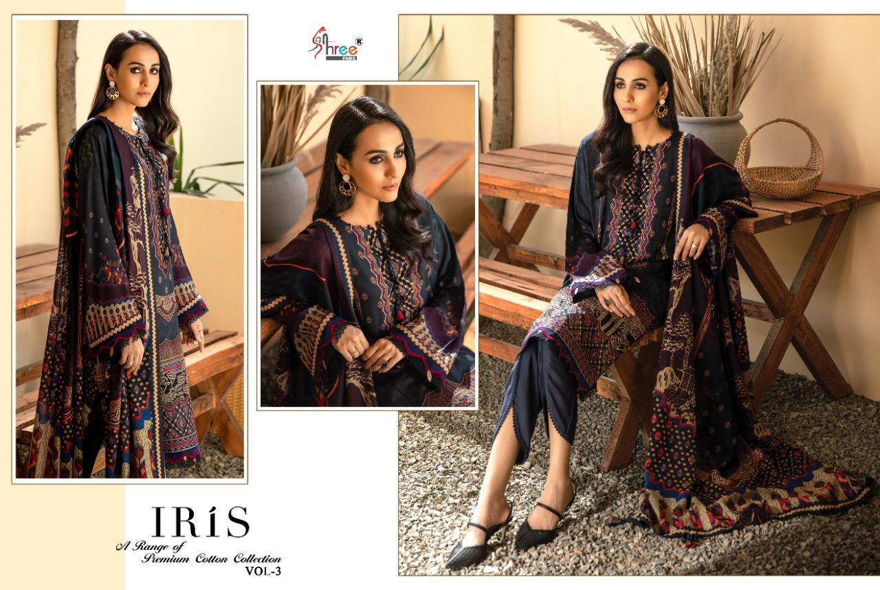 Shree  Presents Iris Vol  3  Pakistani Salwar Suits