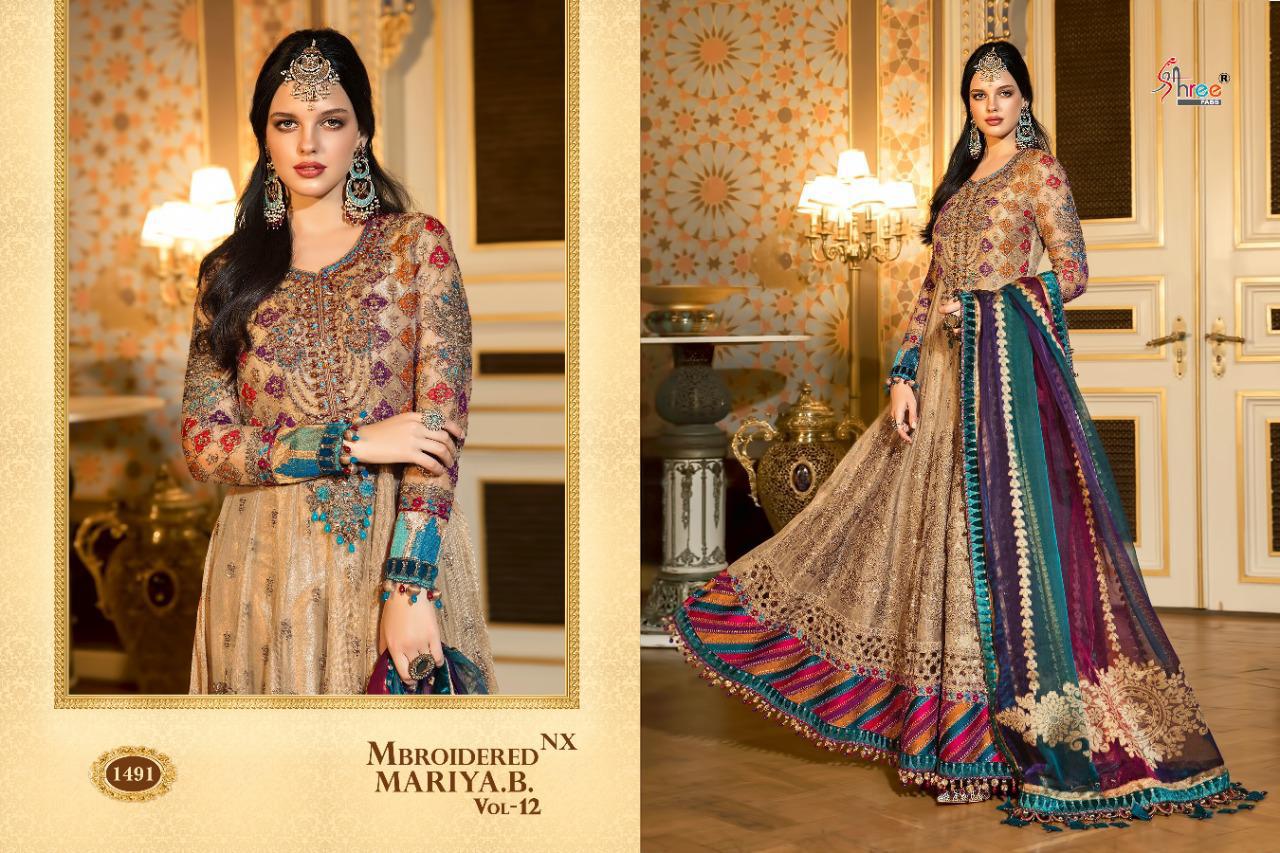 Shree Presents Mbroidered Mariya B Vol 12 Nx Pakistani Salwar Suit