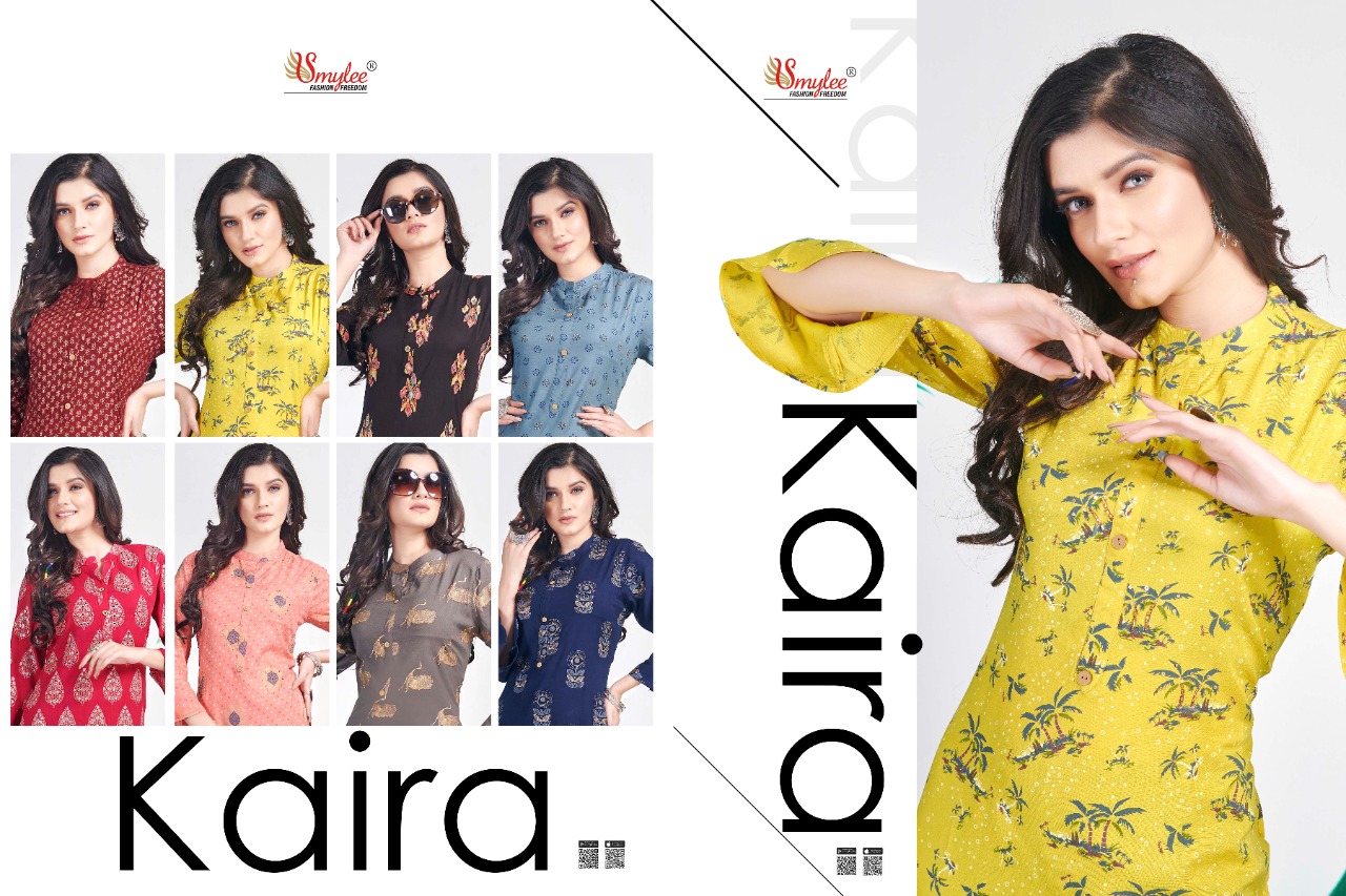 Smylee  Presents  Kaira Regular Wear  Kurtis Collection