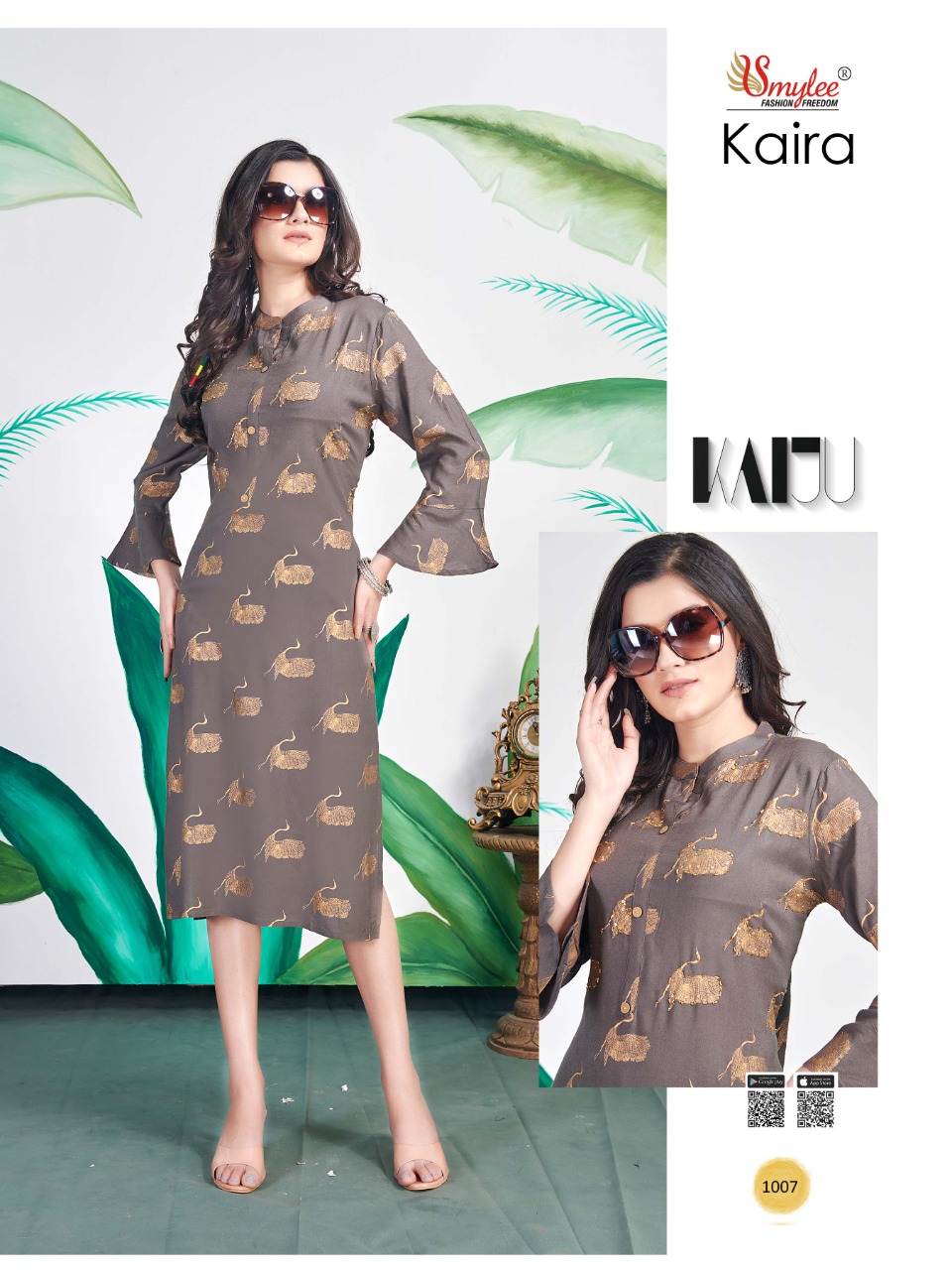 Smylee  Presents  Kaira Regular Wear  Kurtis Collection