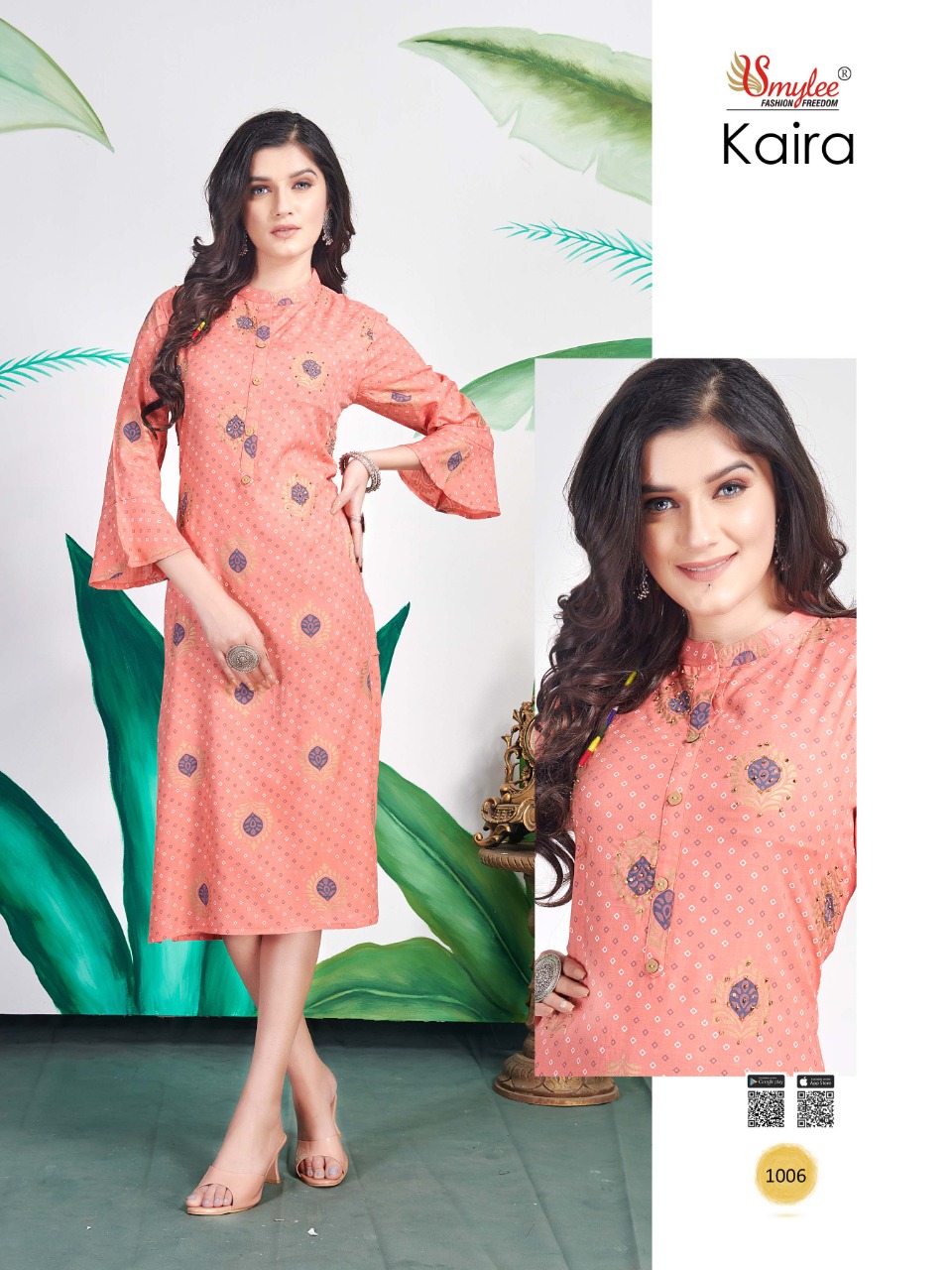 Smylee  Presents  Kaira Regular Wear  Kurtis Collection