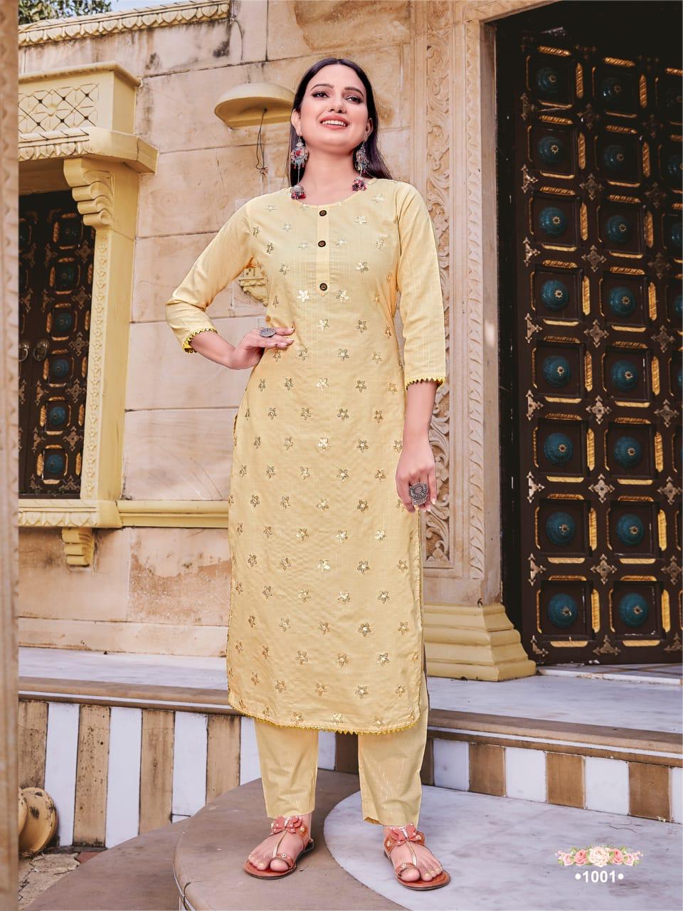 Syasii Presents  Rosemeen Vol 1 Straight Kurti With Bottom Collection