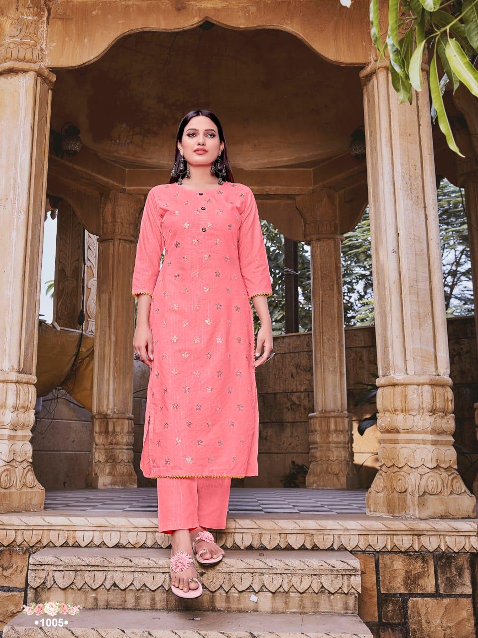 Syasii Presents  Rosemeen Vol 1 Straight Kurti With Bottom Collection