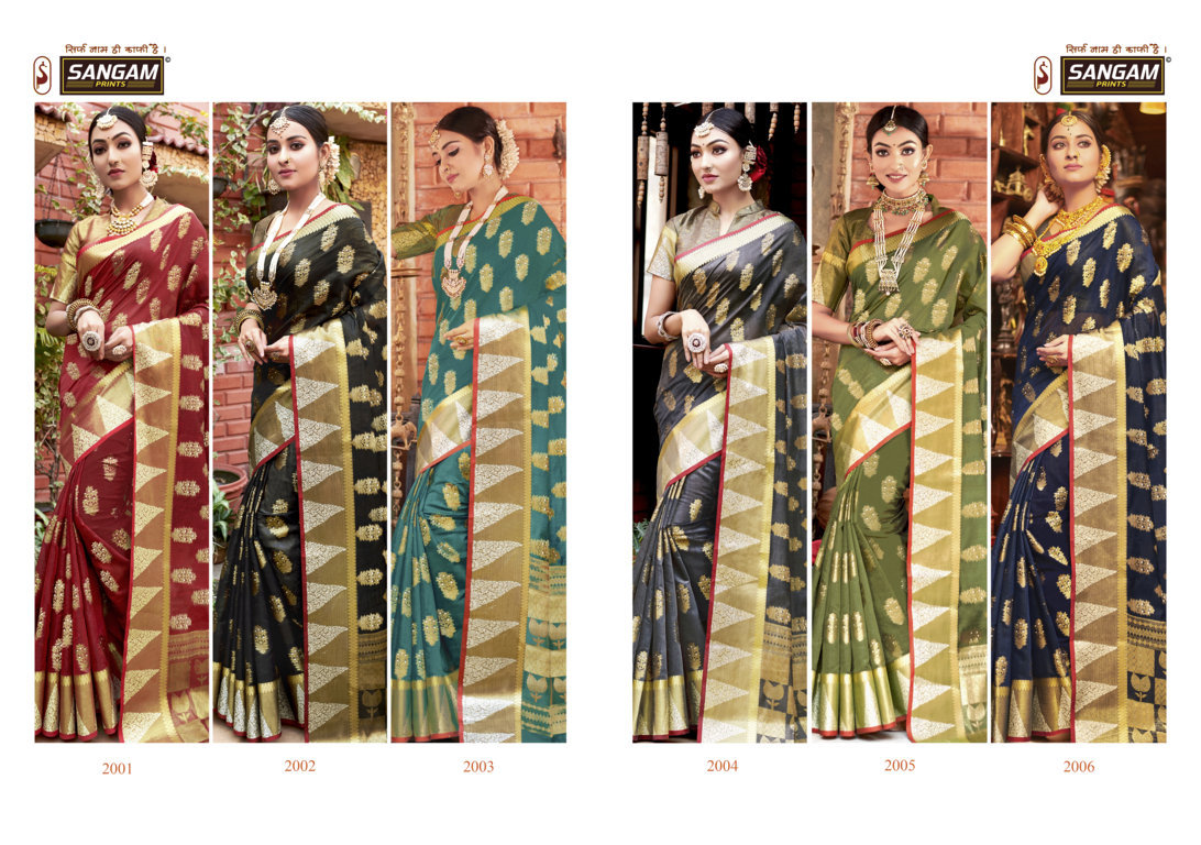 Sangam Nazakat Handloom Cotton Sarees