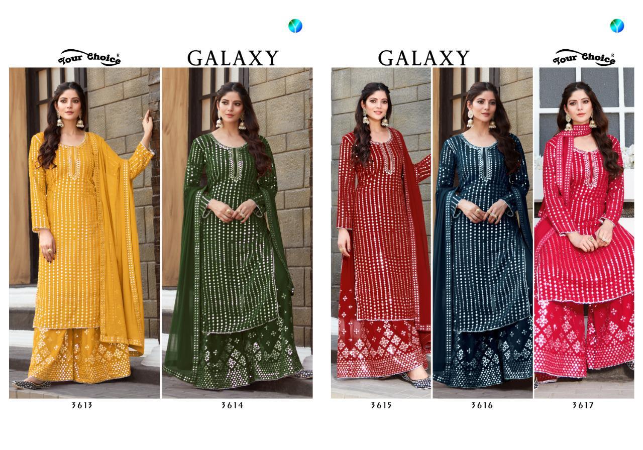 Y.c  Presents Galaxy  Designer  Salwar Suits