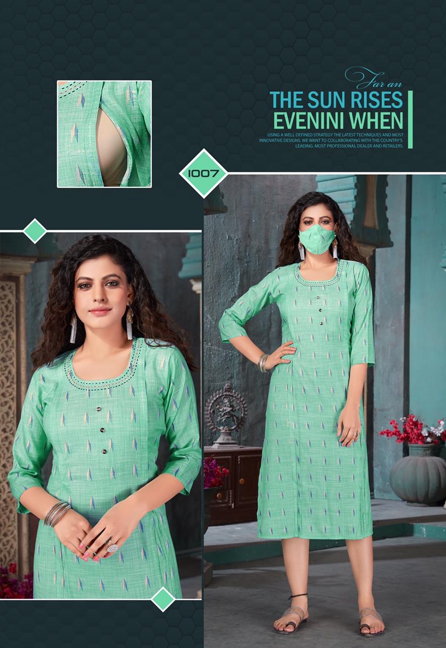 Lilly Presents Feeding Designer Kurtis Collection