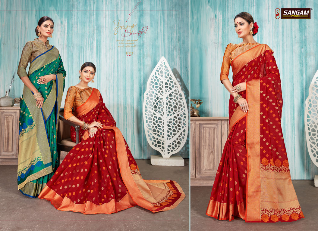 Sangam Presents Madras Handloom Cotton Sarees