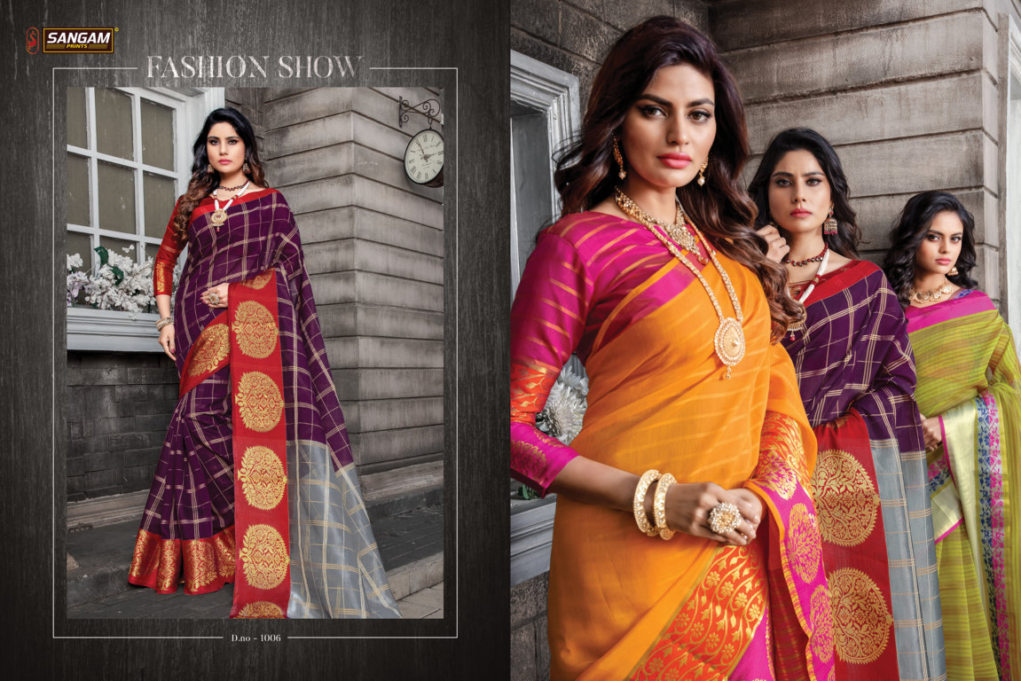 Sangam Presents Swarnamukhi Cotton Sarees