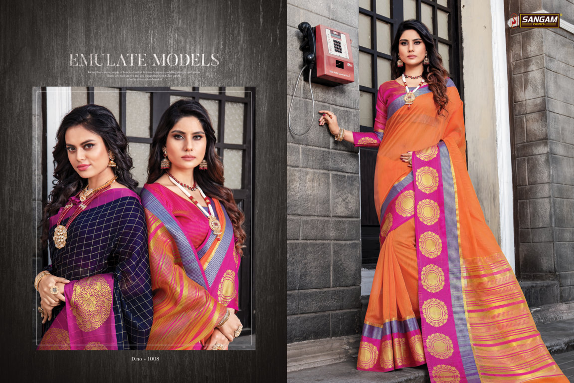 Sangam Presents Swarnamukhi Cotton Sarees