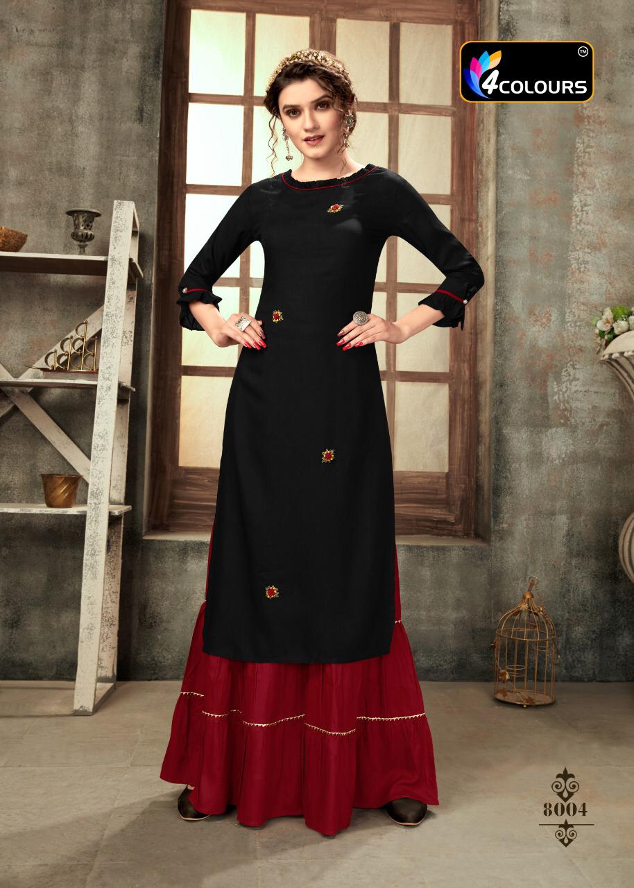4colours  Presents   Zulfat  Kurti With Bottom