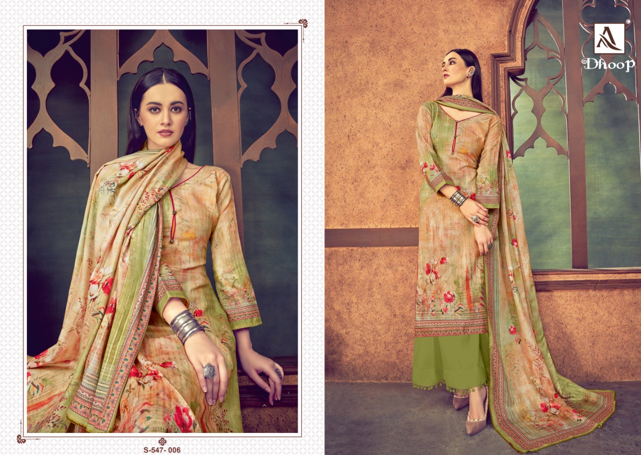 Alok  Presents Dhoop  Designer Dress Material Collection