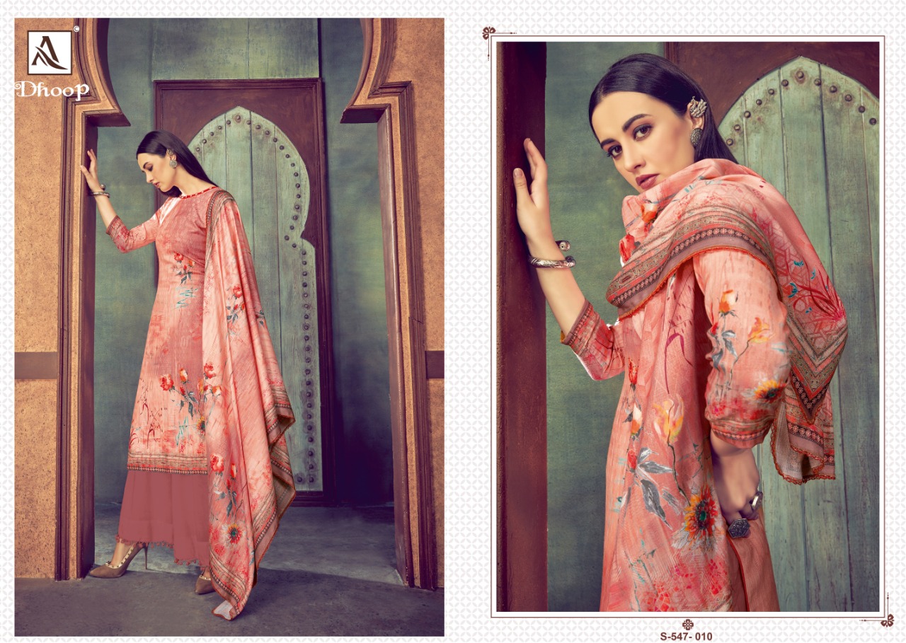 Alok  Presents Dhoop  Designer Dress Material Collection