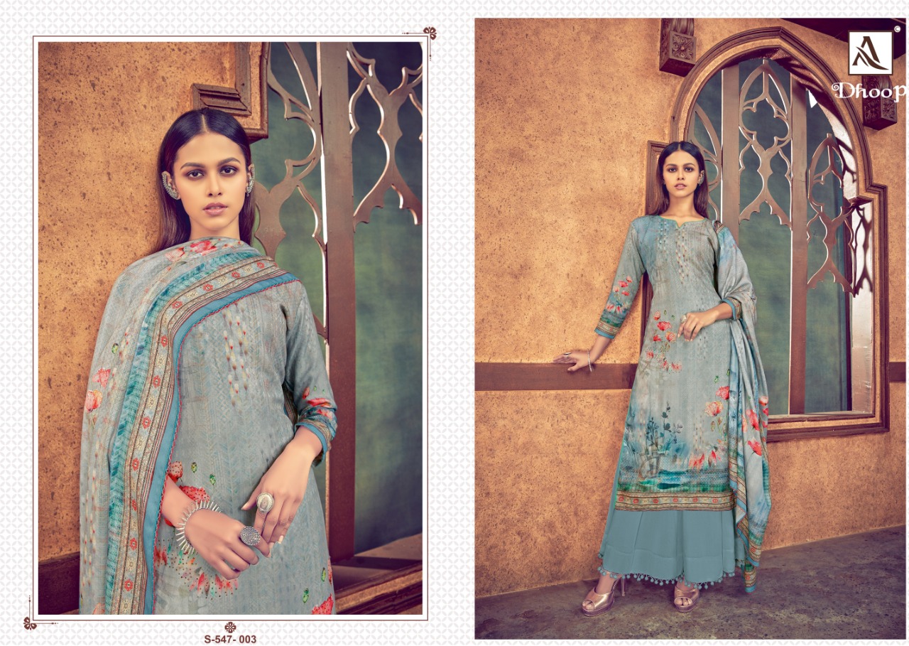 Alok  Presents Dhoop  Designer Dress Material Collection