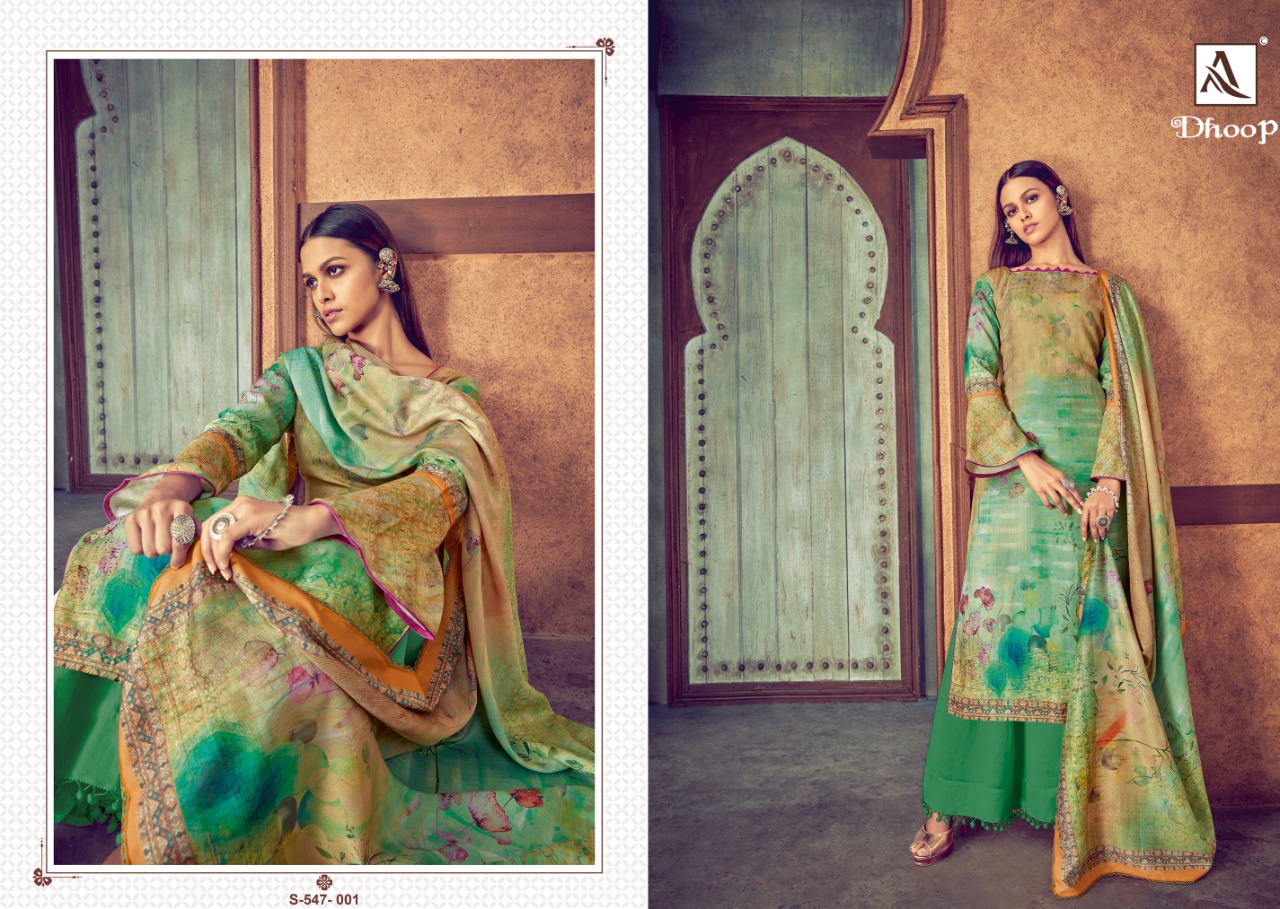 Alok  Presents Dhoop  Designer Dress Material Collection