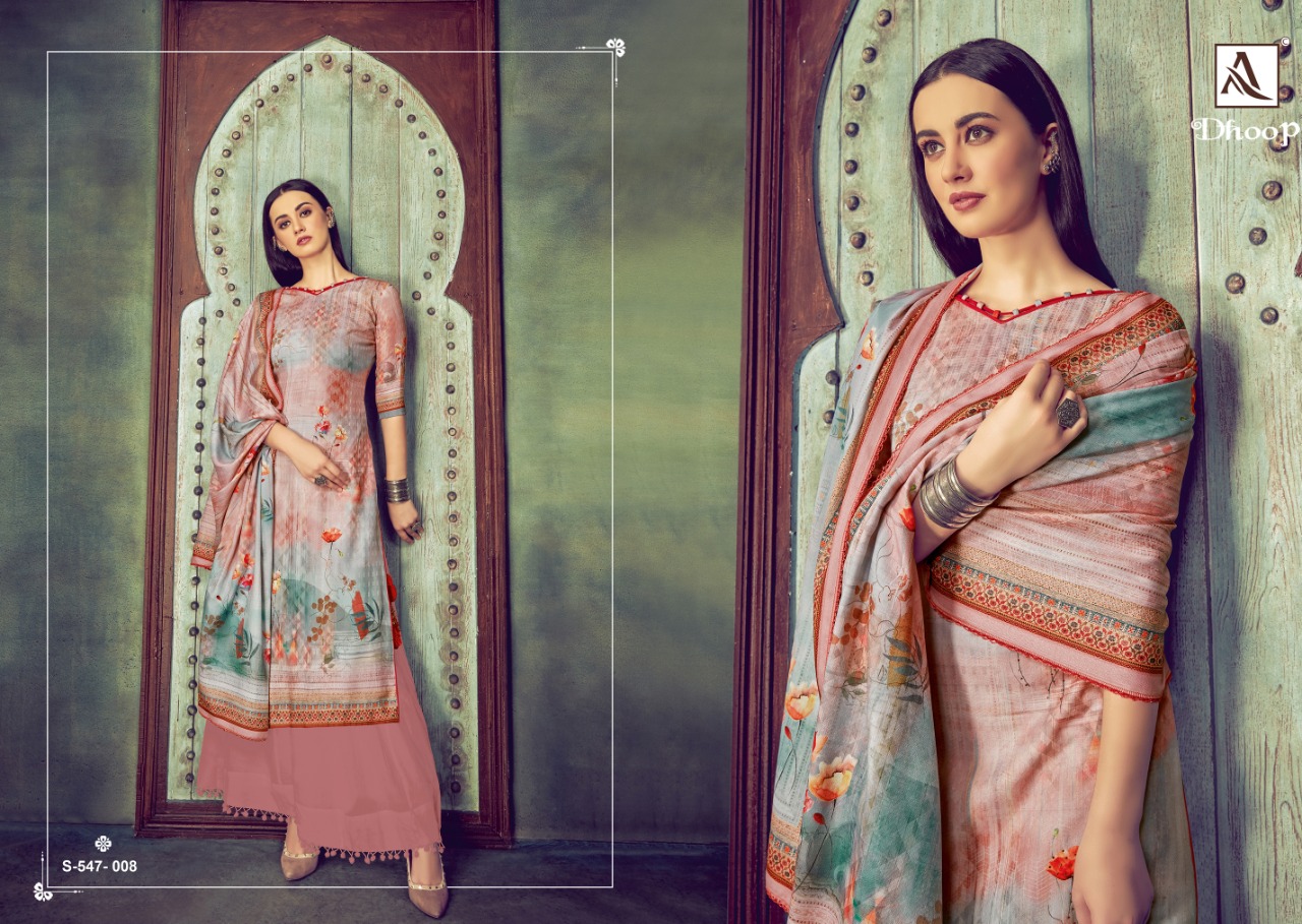 Alok  Presents Dhoop  Designer Dress Material Collection