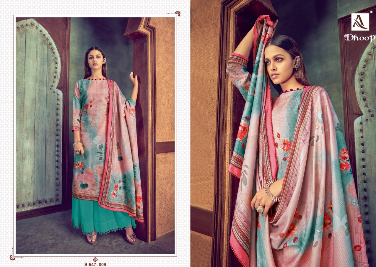 Alok  Presents Dhoop  Designer Dress Material Collection