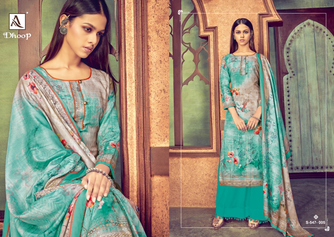 Alok  Presents Dhoop  Designer Dress Material Collection