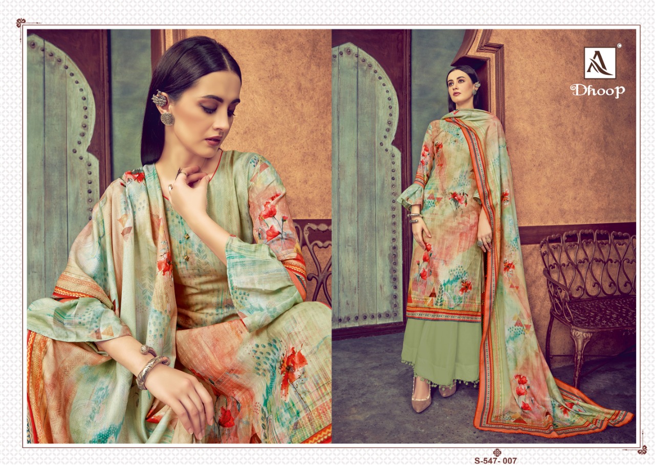 Alok  Presents Dhoop  Designer Dress Material Collection