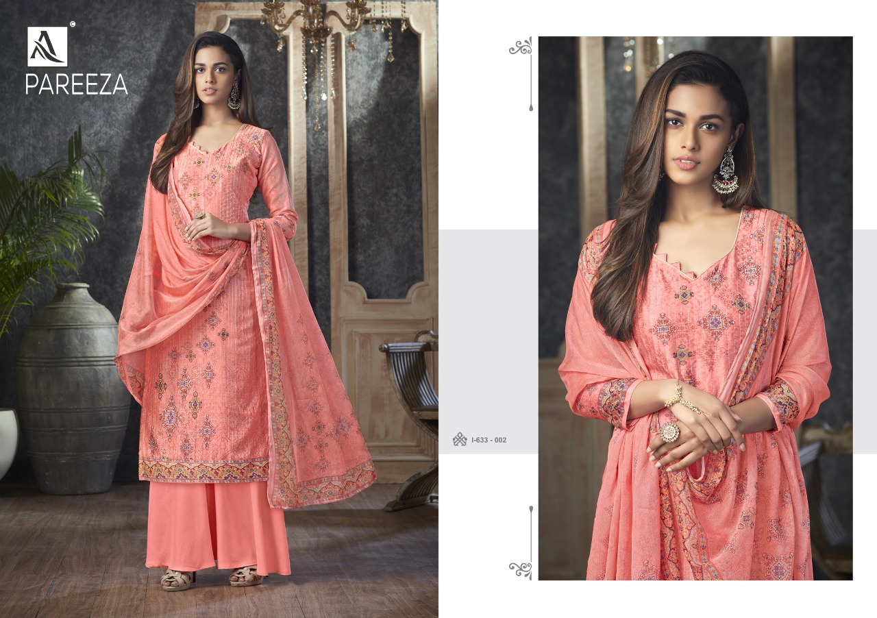 Alok  Presents  Pareeza  Designer Dress Material