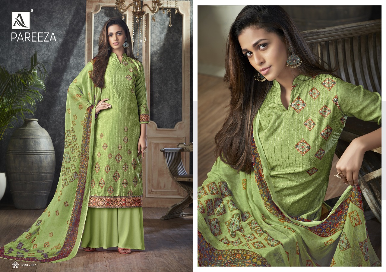 Alok  Presents  Pareeza  Designer Dress Material