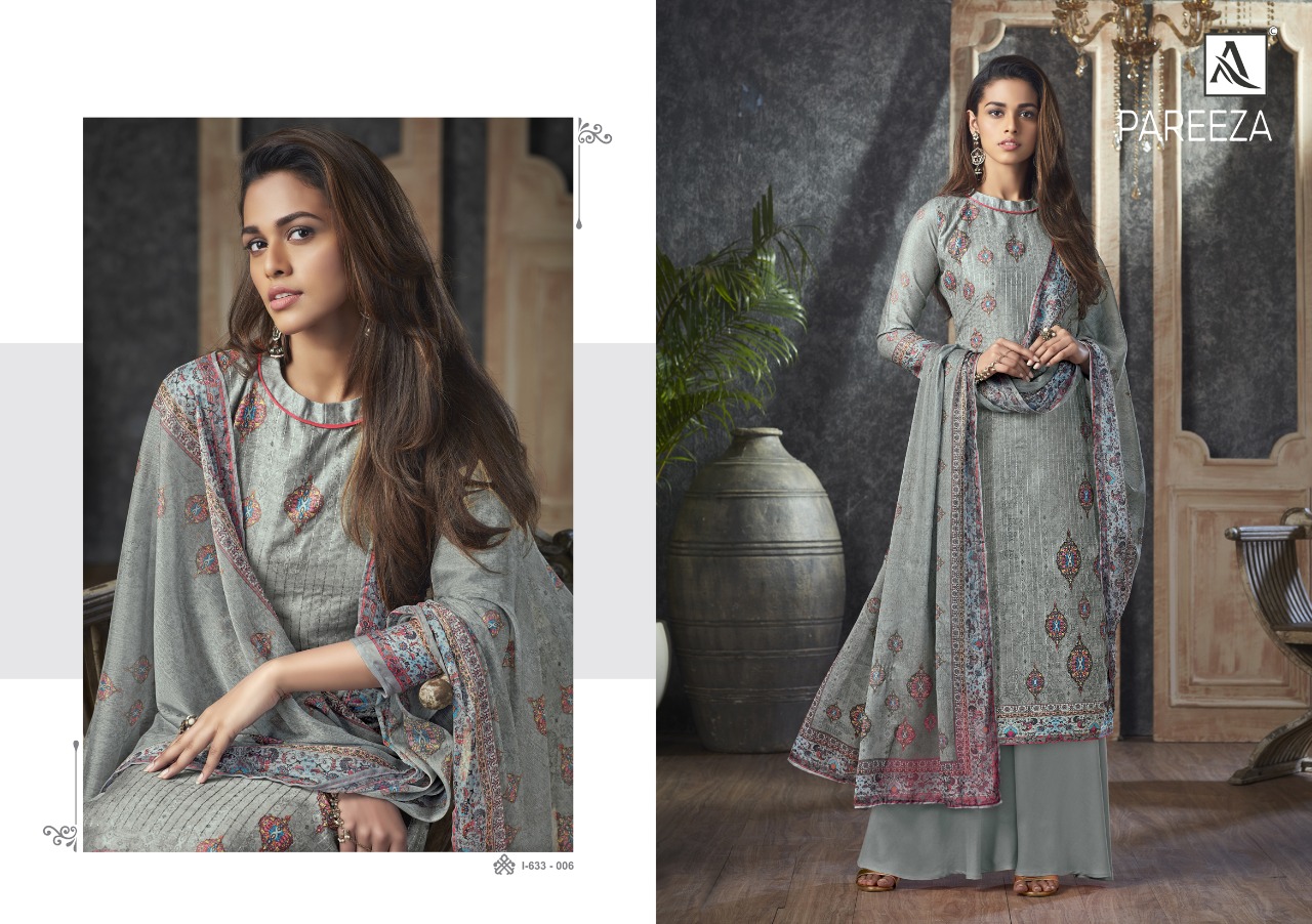 Alok  Presents  Pareeza  Designer Dress Material
