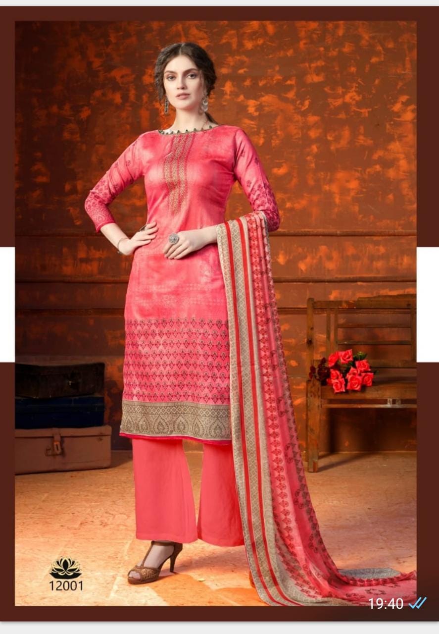 Kesariya Presents Shehnaaz  Casual Wear Dress Material