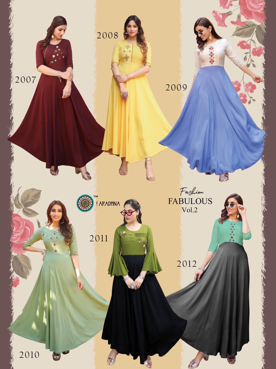 Aradhna  Presents  Fashion Fabulous Vol  2  Long Kurtis Collection