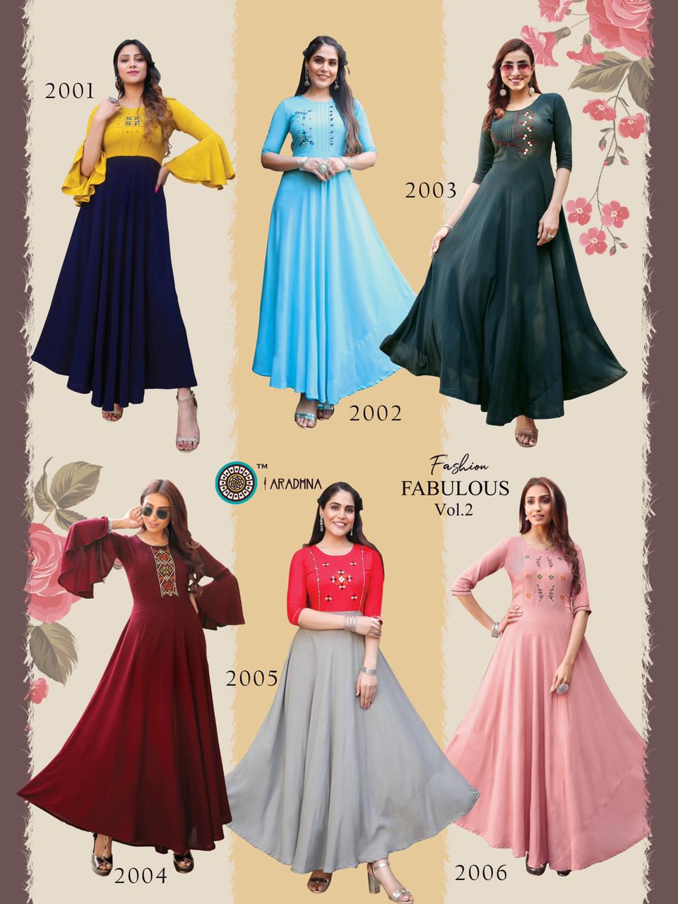 Aradhna  Presents  Fashion Fabulous Vol  2  Long Kurtis Collection