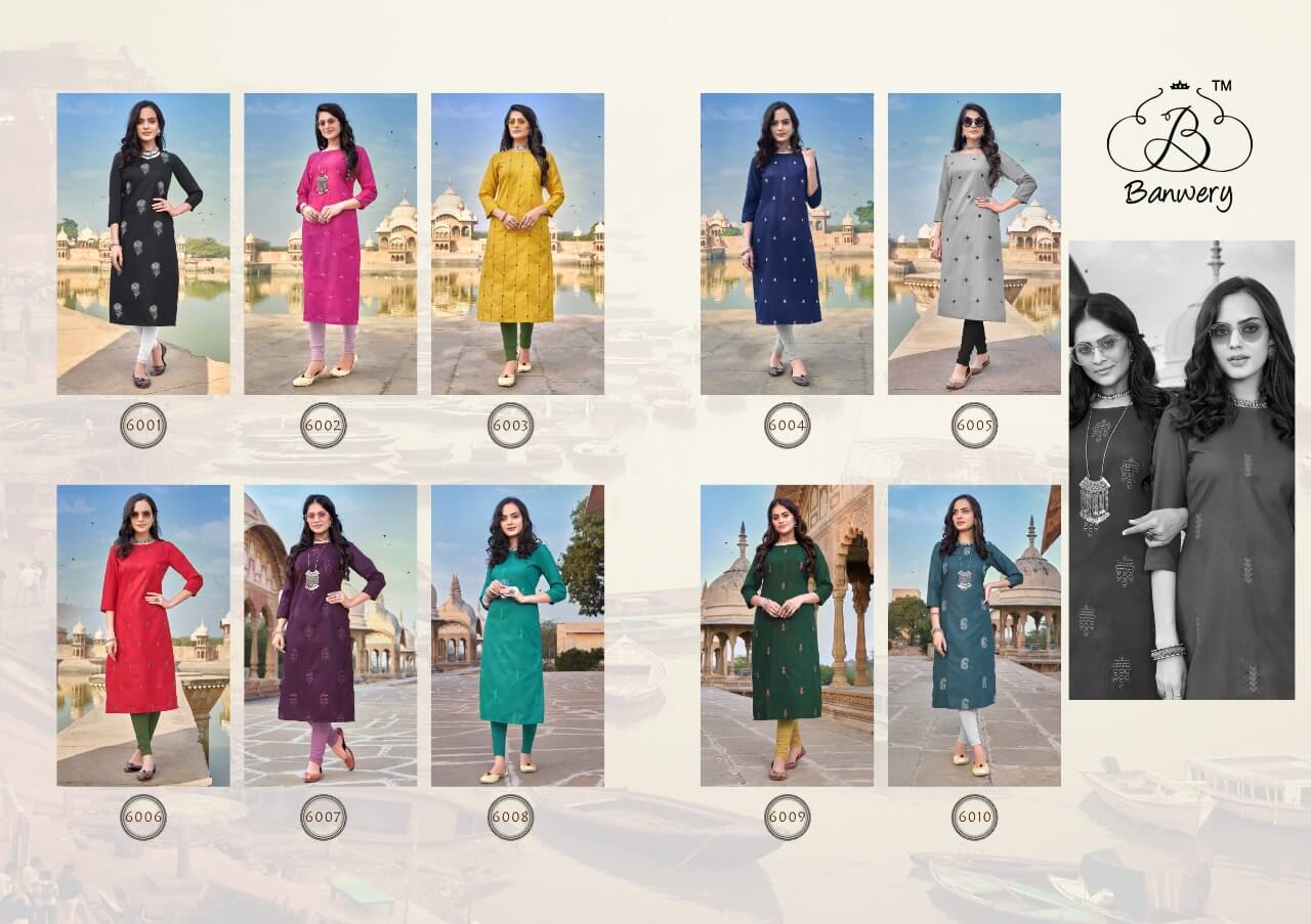 Banwery  Presents Blend  Vol  6  Casual Wear Printed Kurti Collection