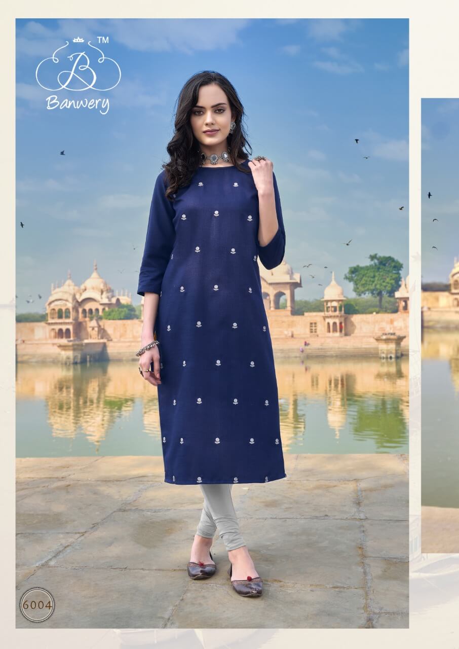 Banwery  Presents Blend  Vol  6  Casual Wear Printed Kurti Collection