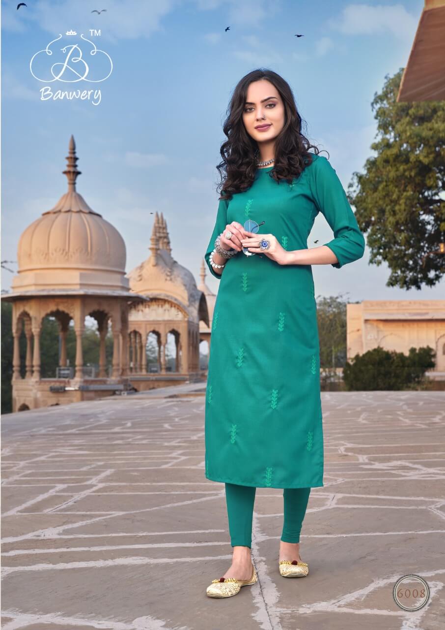 Banwery  Presents Blend  Vol  6  Casual Wear Printed Kurti Collection